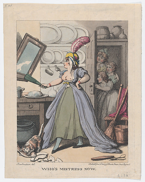 Thomas Rowlandson:Who's Mistress Now? June 25, 1802-16x12"(A3) Poster