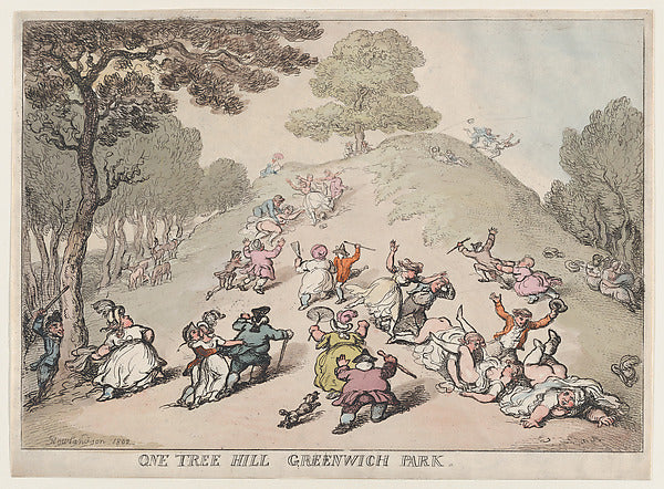Thomas Rowlandson:One Tree Hill Greenwich Park 1802-16x12"(A3) Poster