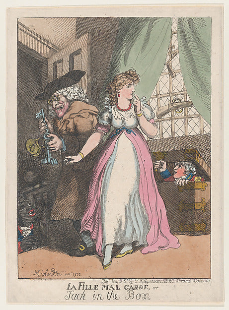 Thomas Rowlandson:La Fille Mal Gardé or Jack in the Box June-16x12"(A3) Poster