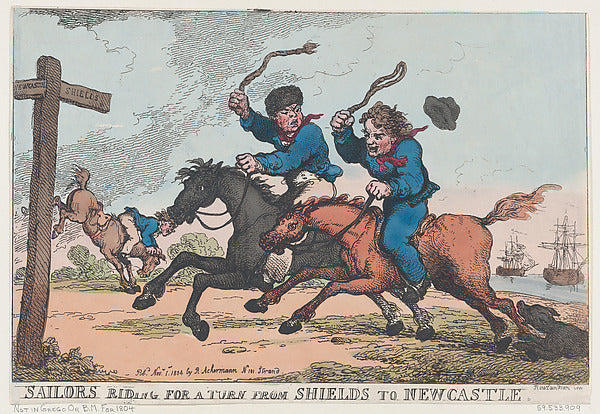 Thomas Rowlandson:Sailors Riding For A Turn From Shields to -16x12"(A3) Poster