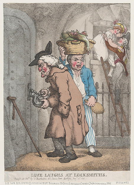 Thomas Rowlandson:Love Laughs at Locksmiths 1805–11-16x12"(A3) Poster