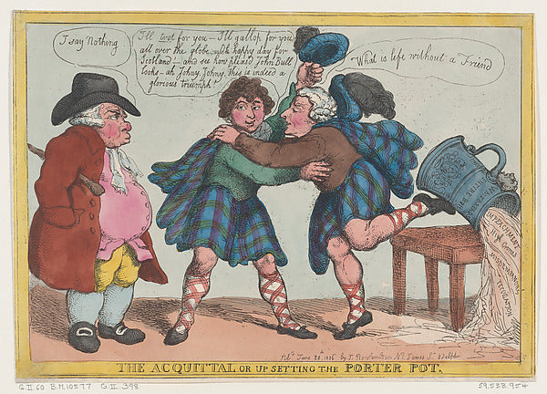 Thomas Rowlandson:The Acquittal or Upsetting the Porter Pot -16x12"(A3) Poster