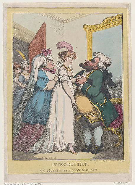 Thomas Rowlandson:Introduction or Moses with a Good Bargain -16x12"(A3) Poster