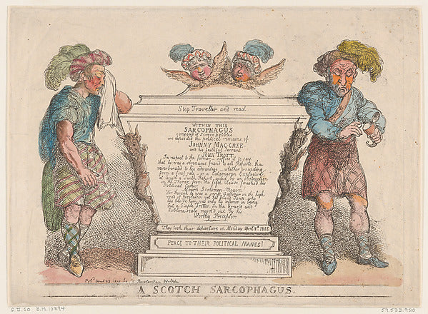 Thomas Rowlandson:A Scotch Sarcophagus April 28, 1805-16x12"(A3) Poster