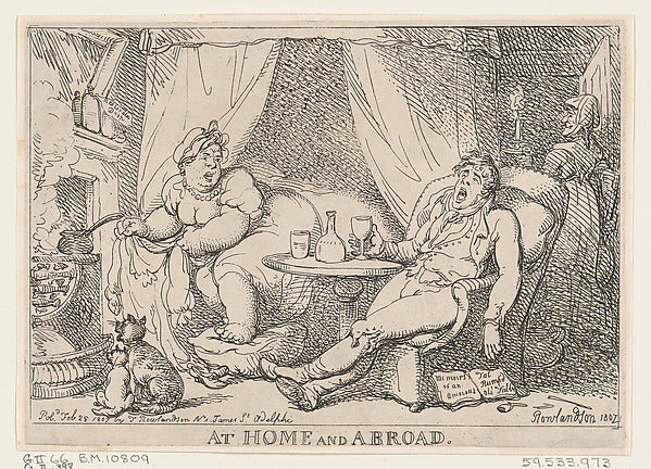 Thomas Rowlandson:At Home and Abroad February 28, 1807-16x12"(A3) Poster