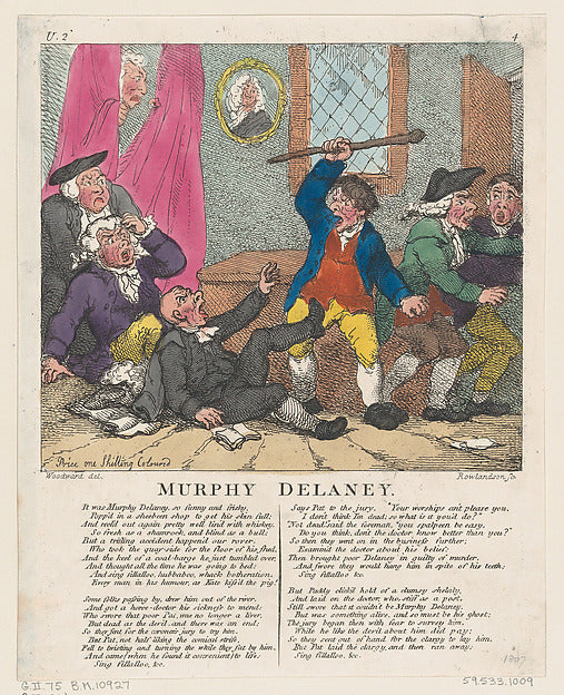 Thomas Rowlandson , After George Moutard Woodward:Murphy Del-16x12"(A3) Poster
