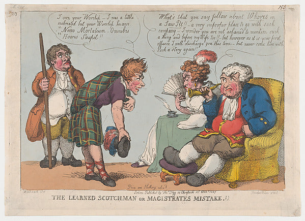 Thomas Rowlandson , After George Moutard Woodward:The Learne-16x12"(A3) Poster