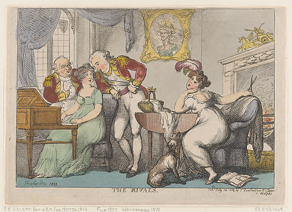 Thomas Rowlandson:The Rivals July 14, 1807-16x12"(A3) Poster