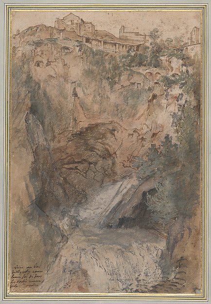 Nicolas Delobel:View of the Cascades at Tivoli ca.1724–1733-16x12"(A3) Poster