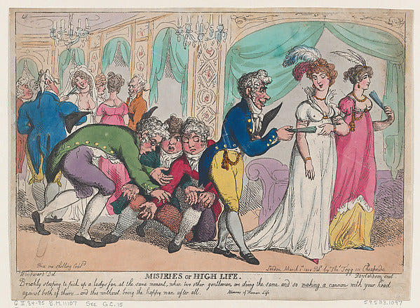 Thomas Rowlandson , After George Moutard Woodward:Miseries o-16x12"(A3) Poster