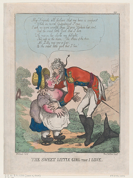 Thomas Rowlandson , After George Moutard Woodward:The Sweet -16x12"(A3) Poster