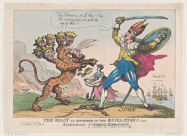 The Beast As Described In The Revelations  Chap. 13  Resemblin,  Poster Print