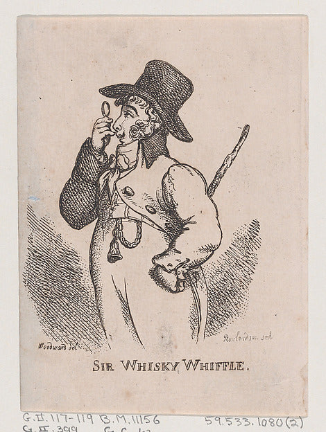 Thomas Rowlandson , After George Moutard Woodward:Sir Whisky-16x12"(A3) Poster
