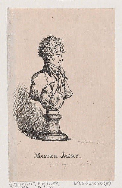 Thomas Rowlandson , After George Moutard Woodward:Master Jac-16x12"(A3) Poster
