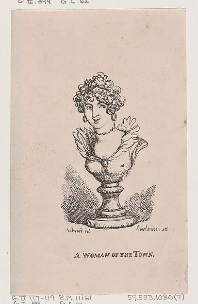 Thomas Rowlandson , After George Moutard Woodward:A Woman of-16x12"(A3) Poster