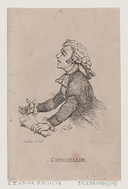 Thomas Rowlandson , After George Moutard Woodward:Counsellor-16x12"(A3) Poster