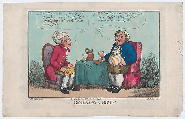 Thomas Rowlandson , After George Moutard Woodward:Cracking a-16x12"(A3) Poster