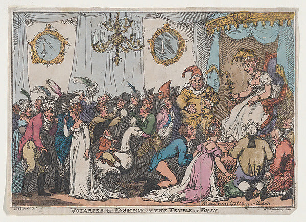 Thomas Rowlandson , After George Moutard Woodward:Votaries o-16x12"(A3) Poster