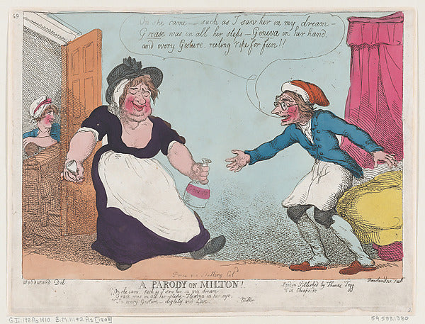Thomas Rowlandson , After George Moutard Woodward:A Parody o-16x12"(A3) Poster