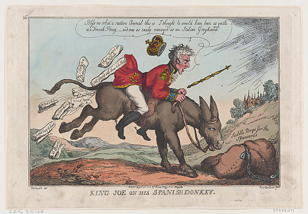 Thomas Rowlandson , After George Moutard Woodward:King Joe o-16x12"(A3) Poster