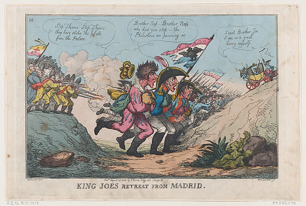 Thomas Rowlandson , After George Moutard Woodward:King Joe's-16x12"(A3) Poster