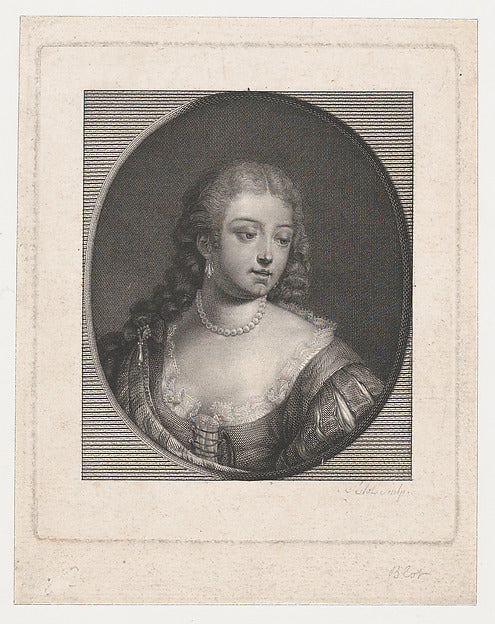 Maurice Blot , After Godfried Schalcken:Portrait of Woman wi-16x12"(A3) Poster