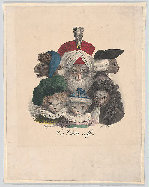 Les Chats Coiffés c1825-Boissy,  Poster Print Wall Art