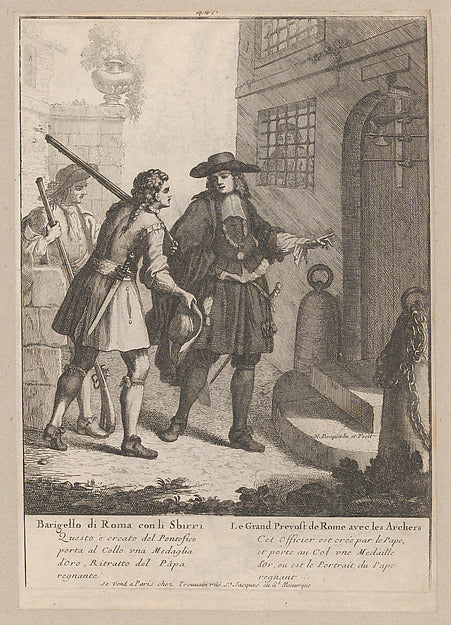 Nicholas Boucquet:The Great Provost of Rome with his Archers-16x12"(A3) Poster