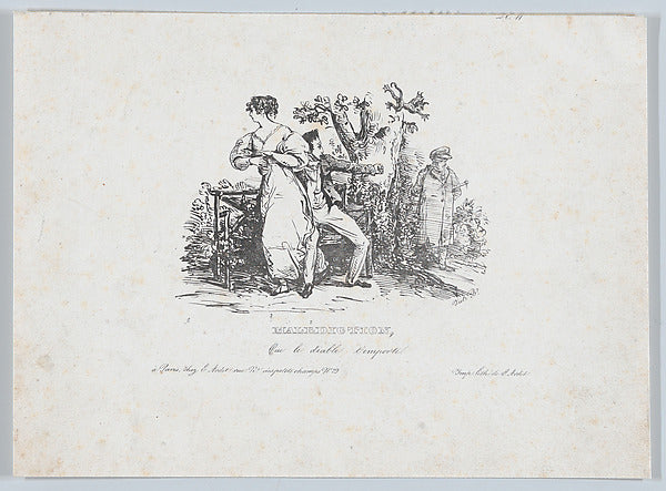 The Curse 1832-Jules Boilly ,  Poster Print Wall Art