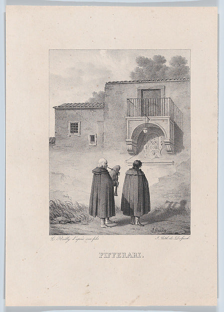 The Bagpipers 1826-Louis Léopold Boilly, After Jules Boilly ,16x12"(A3)Poster