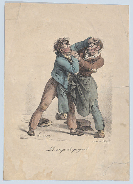 The Comb Punch 1822-Louis Léopold Boilly ,16x12