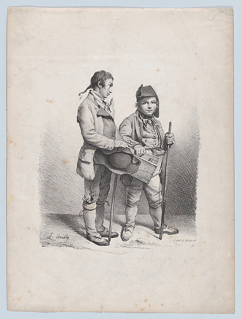 The Marmot 1822-Louis Léopold Boilly ,16x12