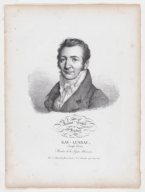 Portrait of Joseph-Louise Gay Lussac 1822-Jules Boilly,  Poster Print Wall Art