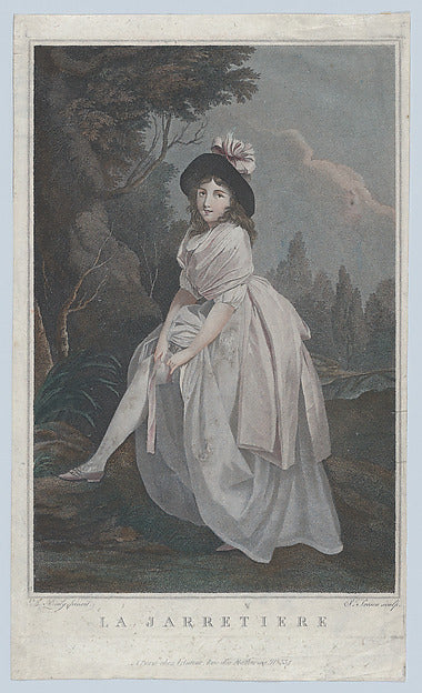 The Garter c1810-Salvatore Tresca, After Louis Léopold Boilly ,  Poster Print Wall Art