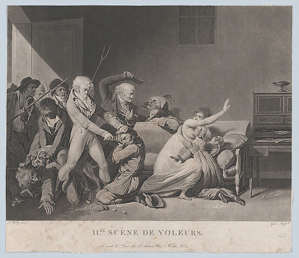 Second Scene of Thieves c1805-Gror, After Louis Léopold Boilly,16x12