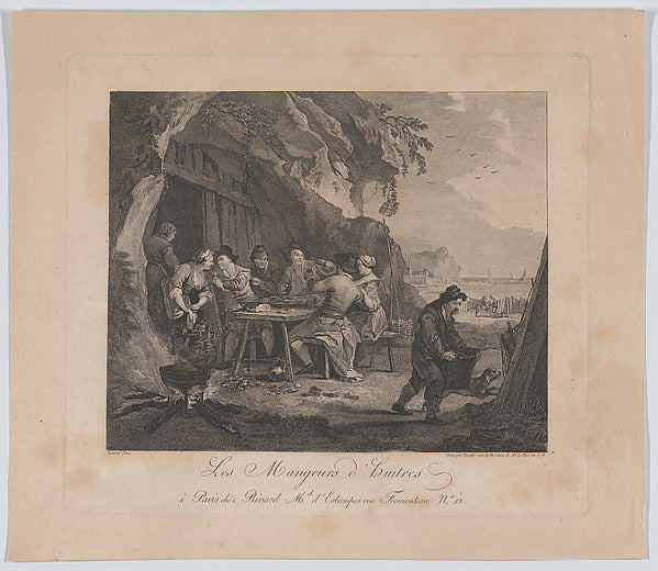 Jean Tessier , After Jean-Baptiste Bénard:The Oyster Eaters -16x12"(A3) Poster
