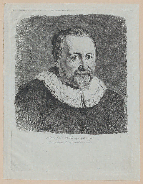 Portrait  after Van Dyck 1770-Jean Jacques de Boissieu, After,16x12"(A3) Poster