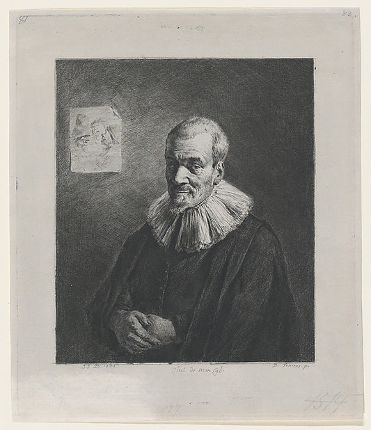 Portrait  after David Teniers the Younger 1803-Jean Jacques de,16x12"(A3) Poster