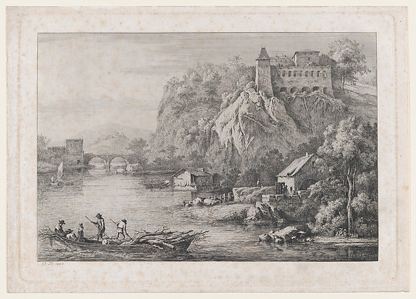 View of the Convent of the Barefooted Carmelites at Lyon 1807,16x12"(A3) Poster