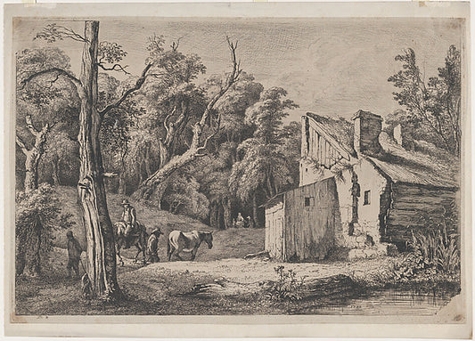 Entrance to the Forest of Brie with Cottage on the Right 1772,16x12"(A3) Poster