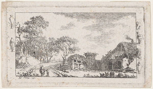 Pierre Nicholas Camus:Landscape 1780-16x12"(A3) Poster