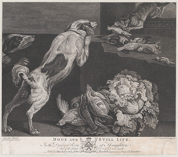 Pierre Charles Canot ), After Charles Jervas , Intermediary -16x12"(A3) Poster