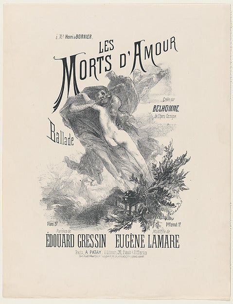Eugène Carrière:The Deaths of Love c1885-16x12"(A3) Poster