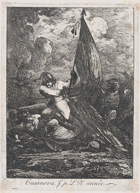 Possibly Francesco Casanova:Battle scene possibly 18th centu-16x12"(A3) Poster