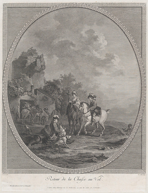 Nicolas Colibert , After Francesco Casanova:Return from the -16x12"(A3) Poster