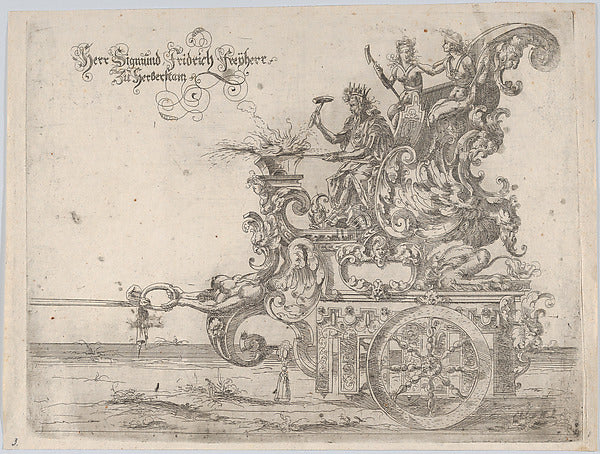 Anonymous, German, 16th century:Procession with a male and t-16x12"(A3) Poster