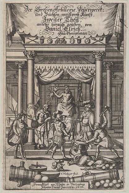 Christoph Metzger:Title page 'Der Grossen Artillerie Feuerwe-16x12"(A3) Poster