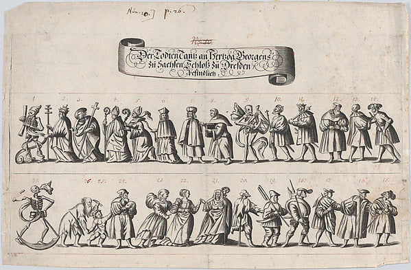 Anonymous, German, 17th century:Plate from a book showing a -16x12"(A3) Poster