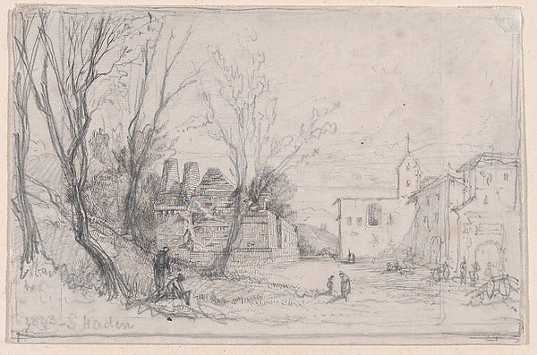 Sir Francis Seymour Haden:Tomb of Porsenna 1844-16x12"(A3) Poster