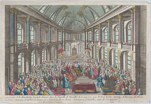 :Cerémonie de la Bénédiction Nuptiale donnée dans la Chapell-16x12"(A3) Poster